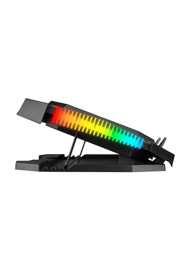 Rampage AD-RC11 Spider 15" - 17" RGB Çift Fanlı Yükseklik Ayarlı Notebook Soğutucu