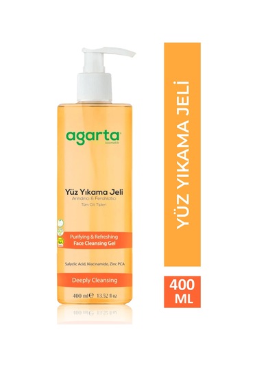 Agarta Doğal Arındırıcı ve Ferahlatıcı Yüz Yıkama Jeli 400 ML