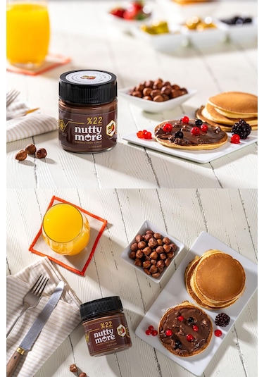Nutty More %22 Kakaolu Fındık Ezmesi 200 Gr X 6 Adet