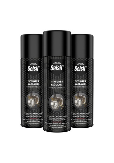 Selsil Sıvı Gres Yağlama Spreyi 500 ML 3 Adet