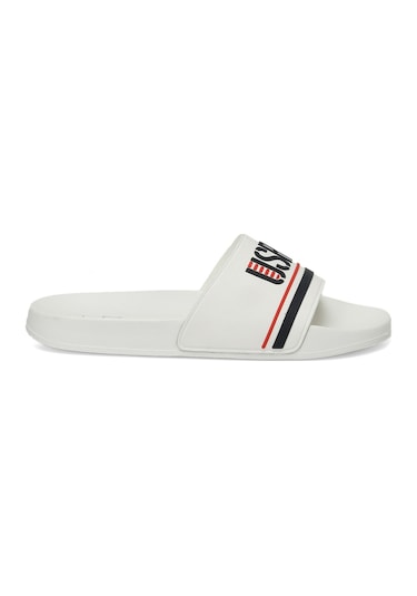 U.s. Polo Assn. Band 5fx Erkek Terlik Beyaz