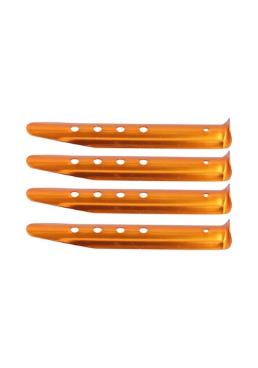 Skycity 4 Adet Taşınabilir Alüminyum Çadır Pini - Kuru Toprak, Kum Ve Kar İçin Güçlü Tutma Gücü, Outdoor Kamp Malzemesi Altın