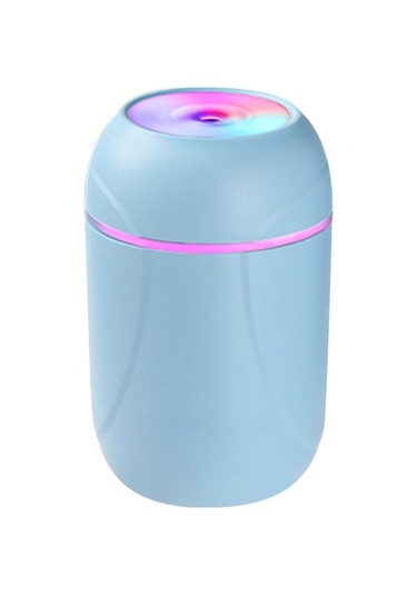 Hangfox Usb Şarjlı Mavi Renkli Kupa Nemlendirici: Nano Atomizasyon, Renkli Işık, Sessiz Çalışma, Ev Ve Araç İçin Nem Arttırıcı-parfümleyici