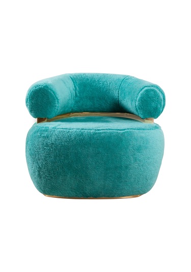 Miss Worble Fox Pofuduk Berjer Tekli Koltuk Yeşil