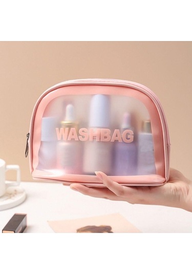 Trendooze Yüzme Yıkama Su Seyahat Seyahat Saklama Pvc Pembe Organizatör Geçirmez Fonksiyonlu Flat Çok Çantası Çantası Çantaları Çantaları Bag Qn Pembe