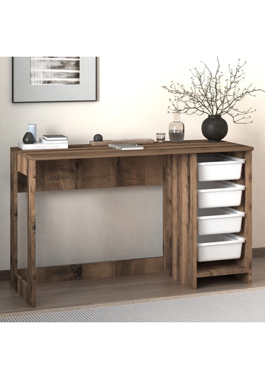 Hero Modern Çalışma Masası - 120 Cm Antik Ceviz