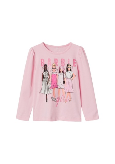 Name It Barbie Pembe Kız Çocuk Sweatshirt 13221132 001