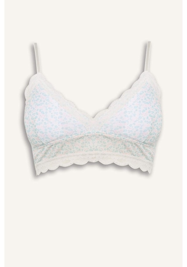 DeFacto Floral Çıkarılabilir Pedli Dantel Detaylı Bra-Fall in Love E7032AX25SPER98