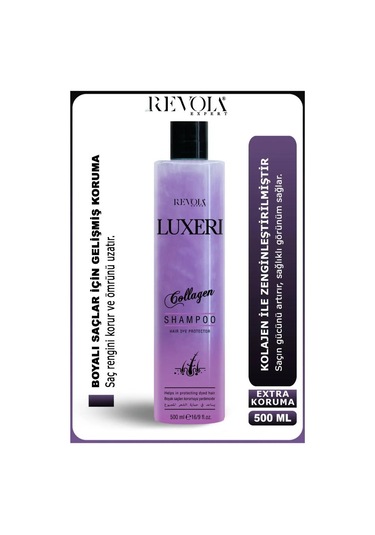 Revola Luxeri Şampuan Boyalı Saçlar İçin Koruma 500 Ml Kolajen Boyalı