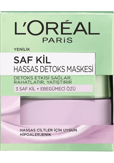 L'Oreal Paris Saf Kil Hassas Detox Maskesi 50 Ml