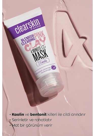 Avon Clearskin Blemish Clearing Leke Karşıtı Pembe Kil Yüz Maskes