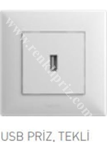 Legrand 768197 Raventi Beyaz Usb Şarj Prizi