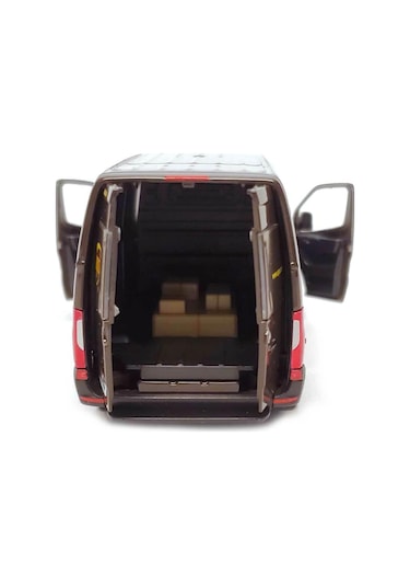 Kinsmart Mercedes Benz Sprinter Ups Kargo Aracı Metal Model Araba Çek Bırak 12 Cm