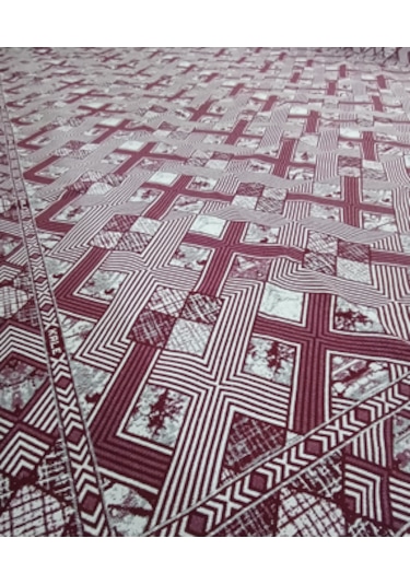 Savan Dokuma Halı Örtüsü 6m² Bordo