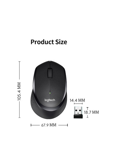 Logitech M330 2.4ghz Kablosuz Fare Ergonomik Sessiz Fare 2.4g Nano Alıcı İle Tak Ve Çalıştır Masaüstü Bilgisayar Dizüstü Bilgisayar Beyaz M330