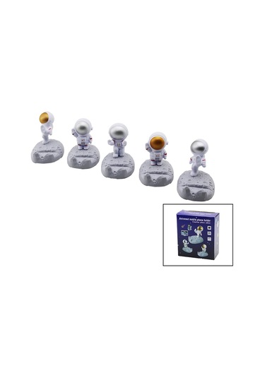 Astronot Uzayda Telefon Tutucu Masaüstü Plastik Mix Astronot H Çok Renkli