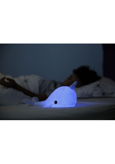 Dhınk Narwhal Mavi  Gece Lambası Çok Renkli