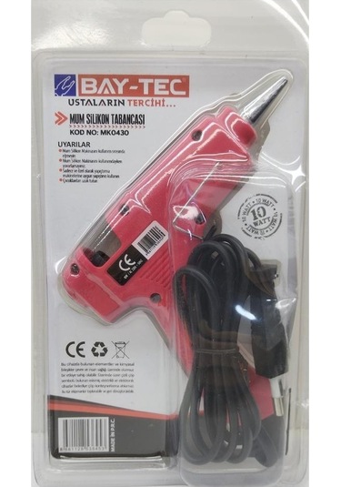 Bay-Tec Mk0430 İnce 10 W Mum Silikon Tabancası