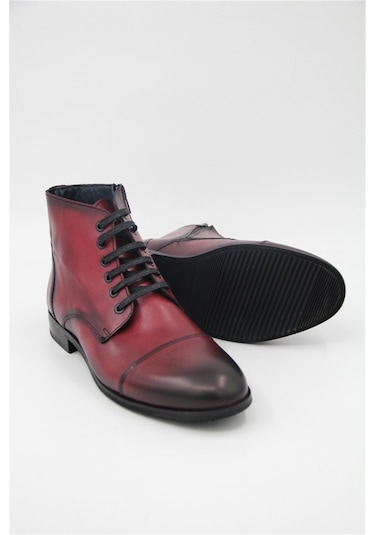 Luciano Bellini Bj3004 Erkek Klasik Bot - Bordo-bordo