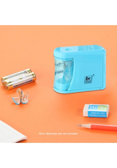 Symbee Otomatik Kalem Kesici Öğrencilik, Basınç Tetikli, Kapağı Açın Durur, 2xaa Pil Pil Yok , Mavi