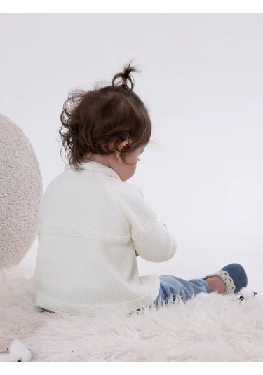 Zaan Brand Çocuk Düğmeli Kardigan 466521118 Sütlü