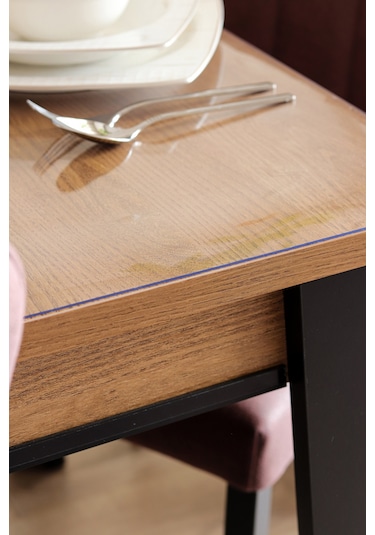 1.3mm Alman Üretimi Şeffaf Pvc Masa Örtüsü - Gıda Temasına Uygun Uv Koruma Fitalat İçermez Şeffaf