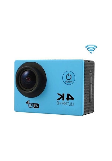 Prestigegoods F60 2.0 Ekran, 170 Geniş Açılı, Wi-fi Spor Aksiyon Kamerası, Su Geçirmez Kılıf, 64gb Mikro Sd Destekli, Mavi Mavi