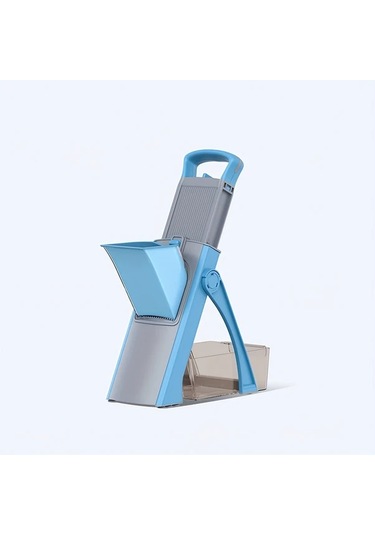 Dashanshop Genaı Çok Amaçlı Sebze Kesici Blue Ayarlanabilir Bıçaklı Büyük Kapasiteli Patates Rendesi Doğrayıcı 1 Parça