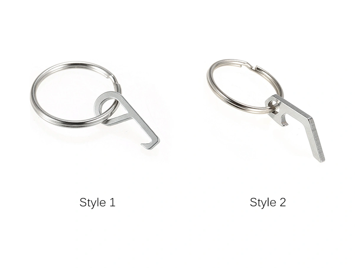 Dianziye Çelik Anahtar Zinciri İle Ultra Hafif Çok Fonksiyonlu Edc Şişe Açıcı - 3-3.5g Dayanıklı Açma Aracı