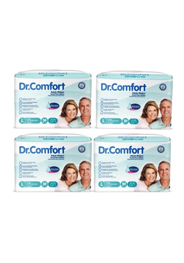 Netkal Dr.comfort Belbantlı Large Hasta Bezi 4 Paket 120 Adet