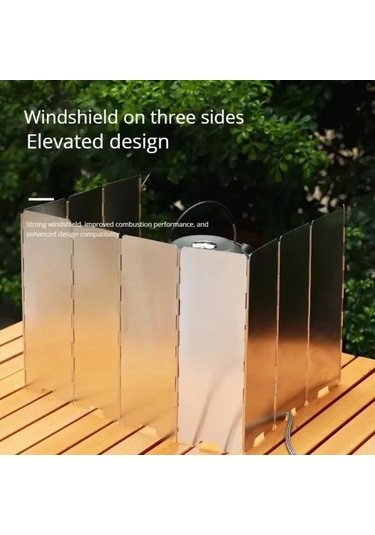 Katlanır Gaz Ocağı Rüzgar Kalkanı Rüzgar Geçirmez Hava Deflektörü Kasetli Ocak Rüzgar Kalkanı Kamp Aletleri Diğer