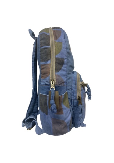 Kaliteli Renkli Vintage Disayn Günlük Sırt Gezi Okul Seyahat Çantası 31 Cm X 41 Cm Mavi