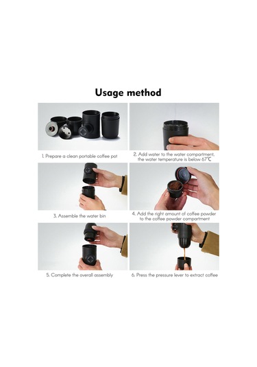 Mufunye Taşınabilir El Basmalı Kahve Makinesi - Hızlı Ve Pratik Kahve Keyfi İçin