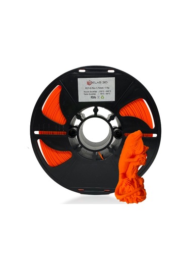 Elas 1.75mm Turuncu PET-G PLUS Filament 1Kg