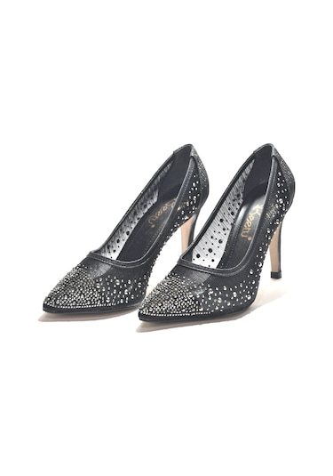 Beety By51.9247 Siyah İnce Topuk Stiletto Kadın Abiye Ayakkabı