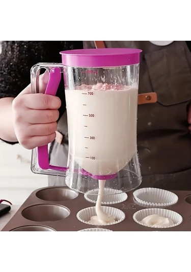 Willowhaven Kırmızı Pratik Hamur Ayırıcı Ve Ölçekli Fındık İle Pasta Yapım Aleti