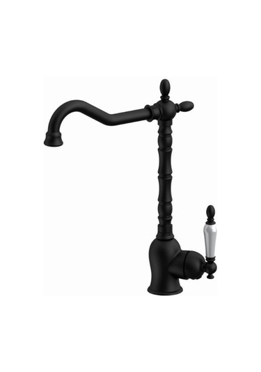 Gpd Retro Tek Gövde Siyah Eviye Bataryası Armatürü Mte180-S