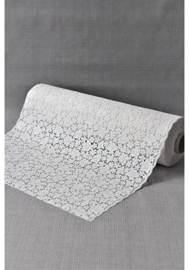 Pvc Dantel Kaymaz Raf Dolap Ve Çekmece Örtüsü Dantel-18gül 001