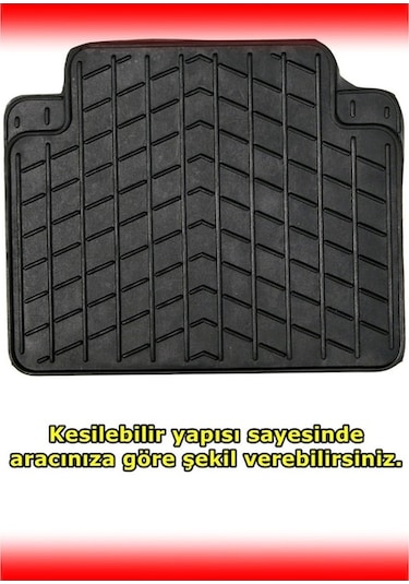 Ford Focus Iıı Sedan UYUMLU MARS KAUÇUK SİYAH PASPAS SETİ N11.133