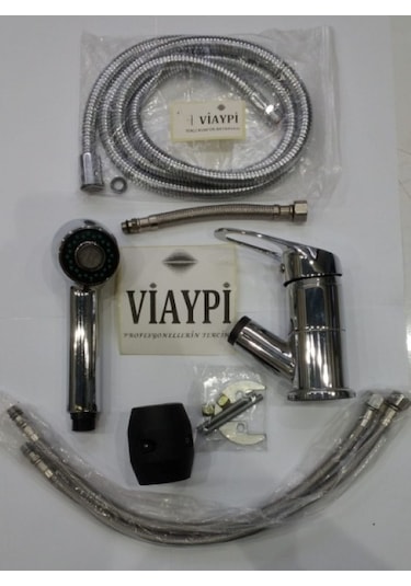 Mix Spiralli Evye Berber Bataryası - Spiralli Evye Mix Aç Kapa Musluk