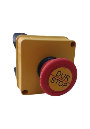 Acil Stop 40 Mm 1 Nc Kalıcı Mantar Acil Buton Kutulu