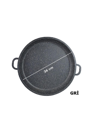 ThermoAd Gözleme Tavası 36 cm Gri
