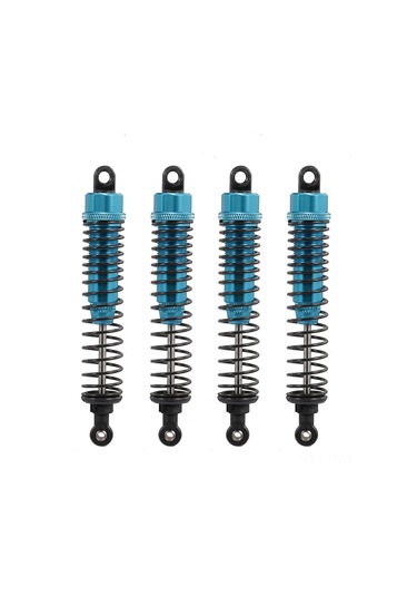 Honmex 1:10 Rc4wd Hsp Dhk Büyük Tekerlekli Araçlar İçin 4 Adet Mavi 100mm Performanslı Amortisörler