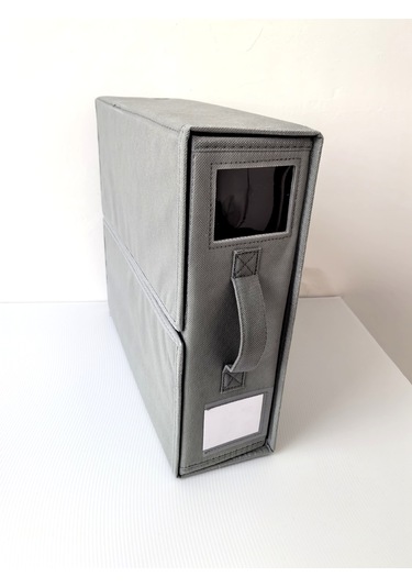 Katlanabilir Fermuarlı Geniş Kapasiteli Saklama Kutusu Gri