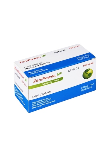 Zenipower MF A675 1.45 V İşitme Cihazı Pili 6 x 10'lu