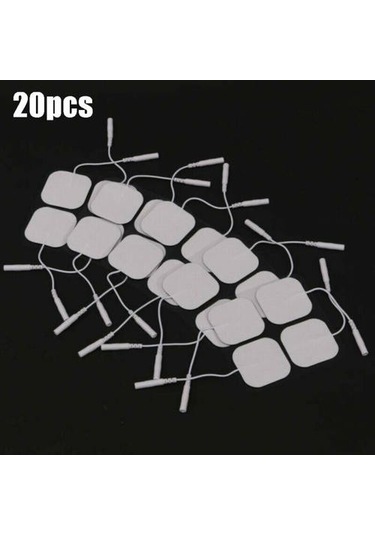 2.0mm Tens Makinesi Değiştirmeleri Elektrot Pedleri Jel 4x4cm Vücut Masajı 4y5gdb Siyah
