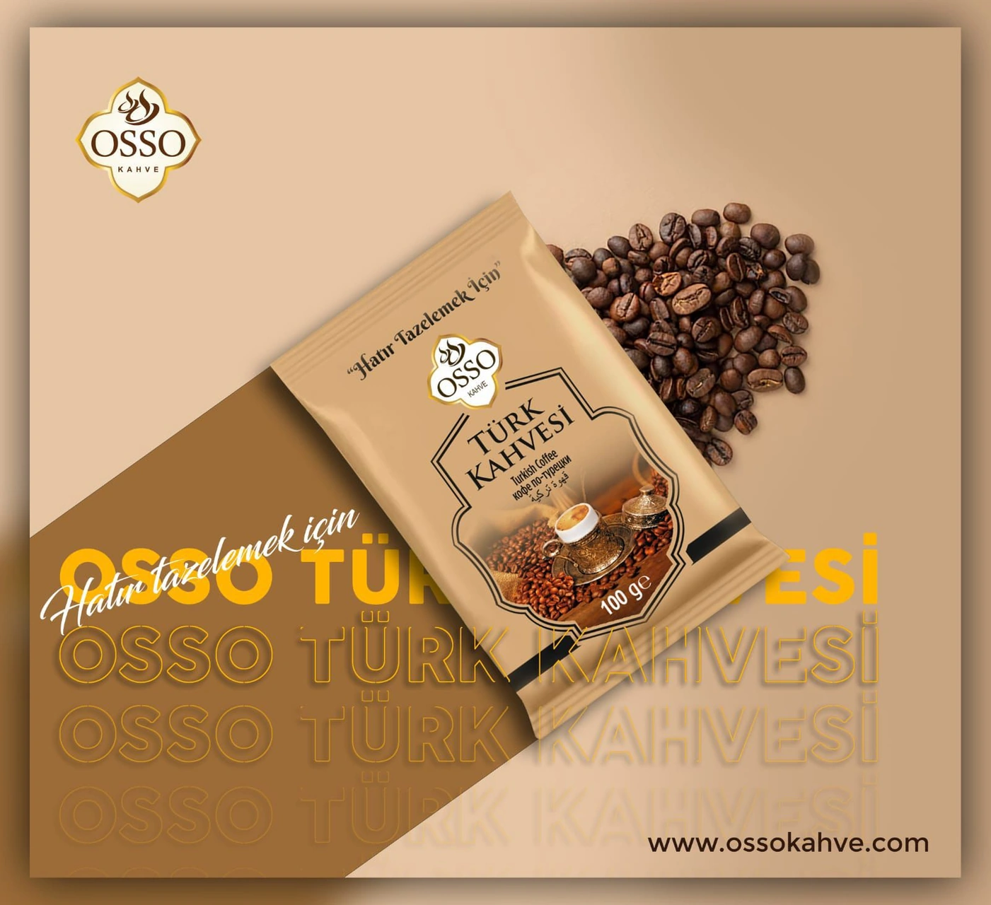 Osso Türk Kahvesi 100 Gr Kavrulmuş