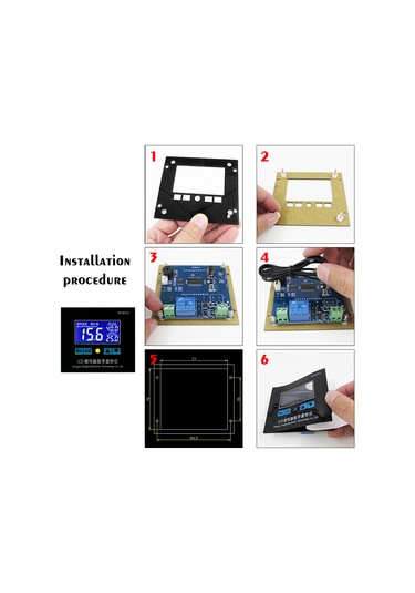 Xiyyadms 12v Mikroişlemci Dijital Termostat - 0.1 C Hassasiyetli Sıcaklık Kontrol Cihazı - Ekranlı Ve Kolay Kurulum