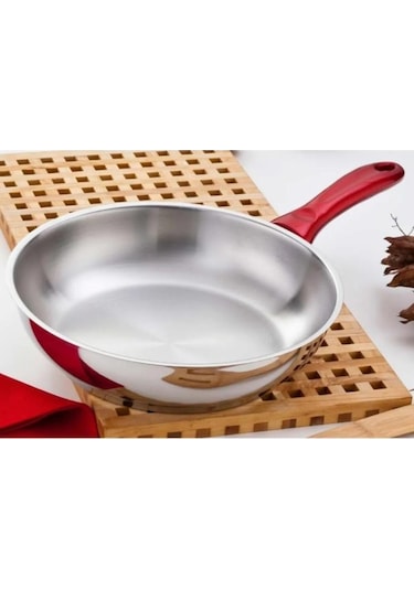 Gülsan Maksi 24 Cm Çelik Tava İnox