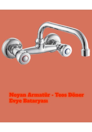 Evye Bataryası /noyan Armatür Teos Döner Evye Bataryası Krom